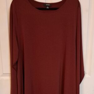 Alfani Deep Burgundy Long Sleeve Top